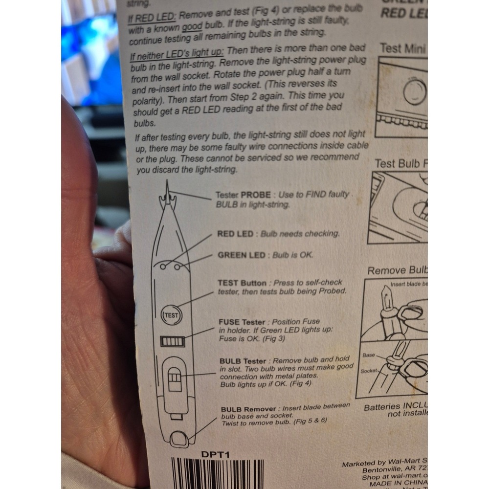 Light-String Saver All-In One Lightstring Troubleshooting Tool Bulb/Fuse Tester - Picture 9 of 9